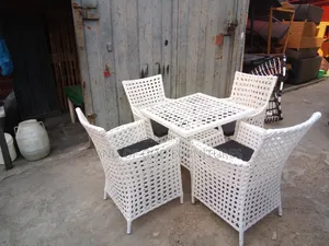 Cushioned Outdoor Rattan Set (4 Seater)