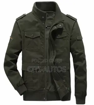 Winter Jacket Multi Pockets Fleece-Lined Windproof Military Jacket