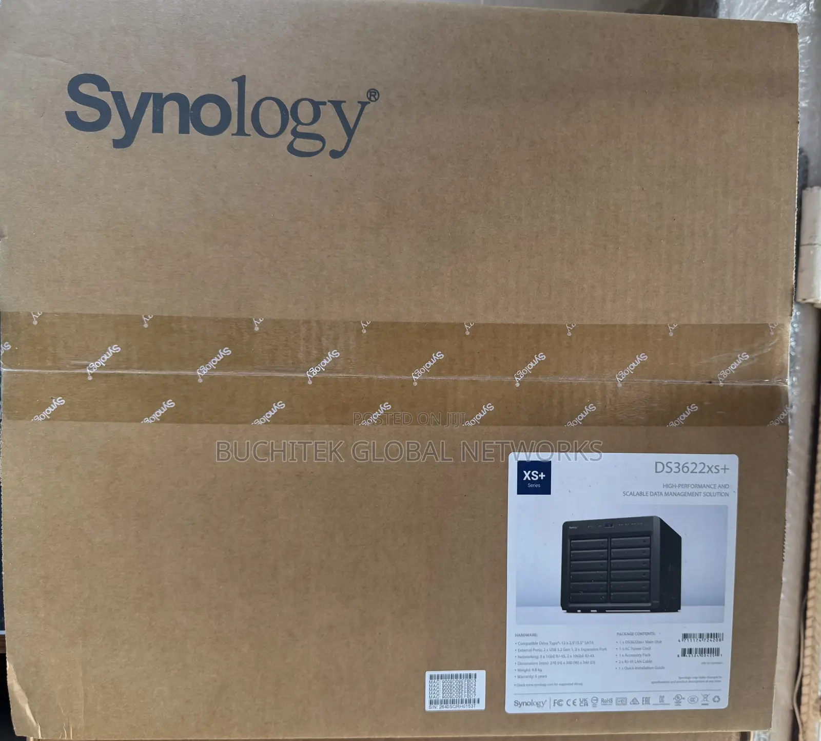 Synology DS3622xs+ 12 Bay Nas Enclosure System