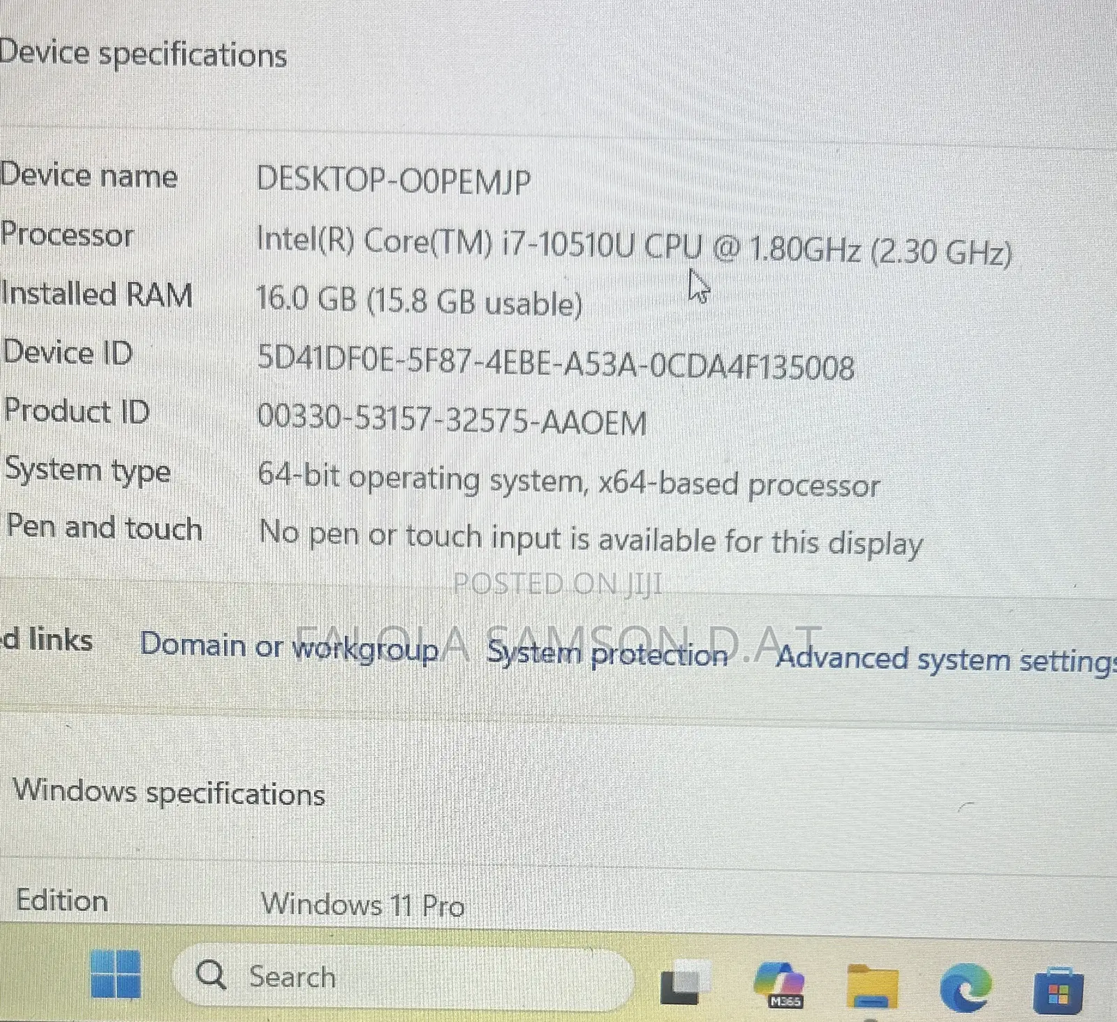 Laptop Lenovo ThinkPad P15s 16GB Intel Core i7 SSD 512GB
