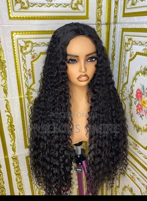 30" Jerry Curl Blend Wig With Closure – Full Beautiful Curls