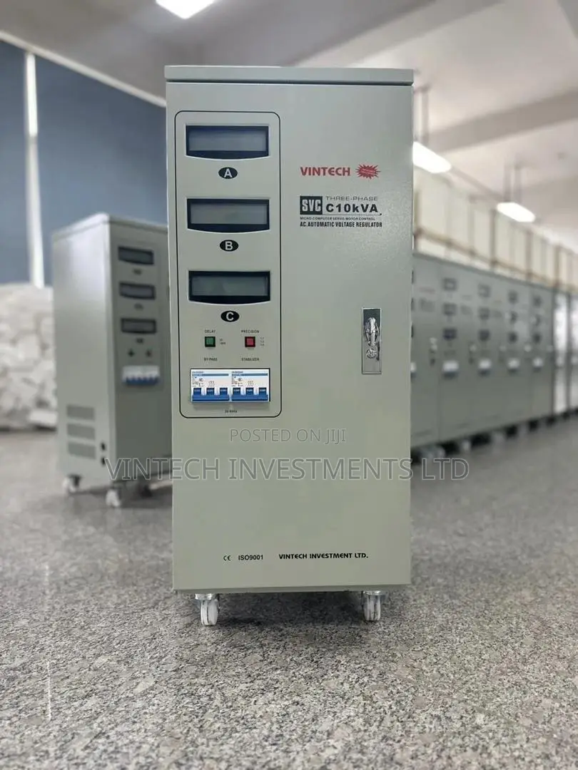 Vintech 10kva 3 Phase Standing Industrial Voltage Regulator