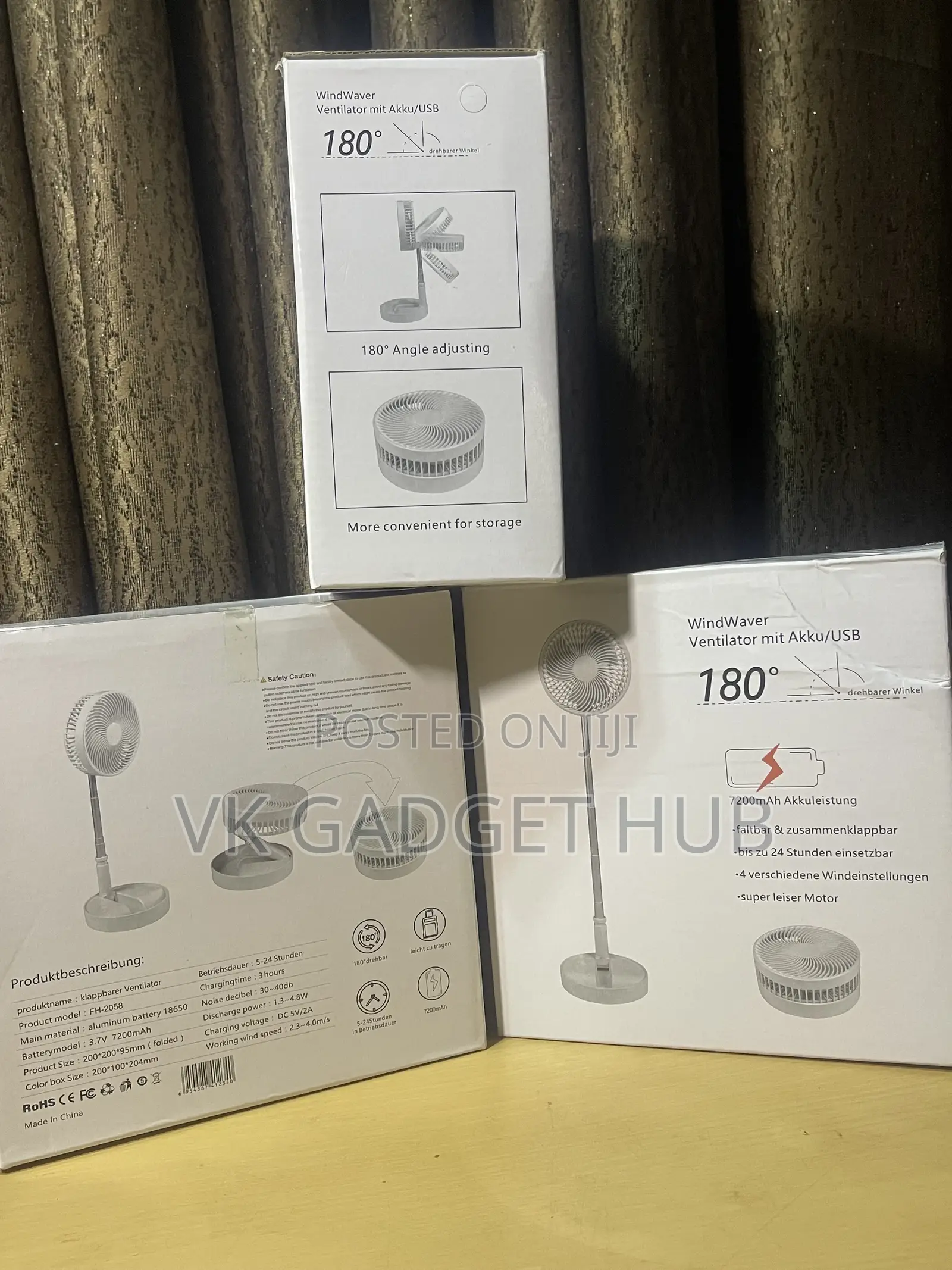windWaver Rechargeable Fan (Foldable)