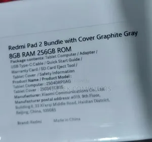 New Xiaomi Redmi Pad 256 GB Gray
