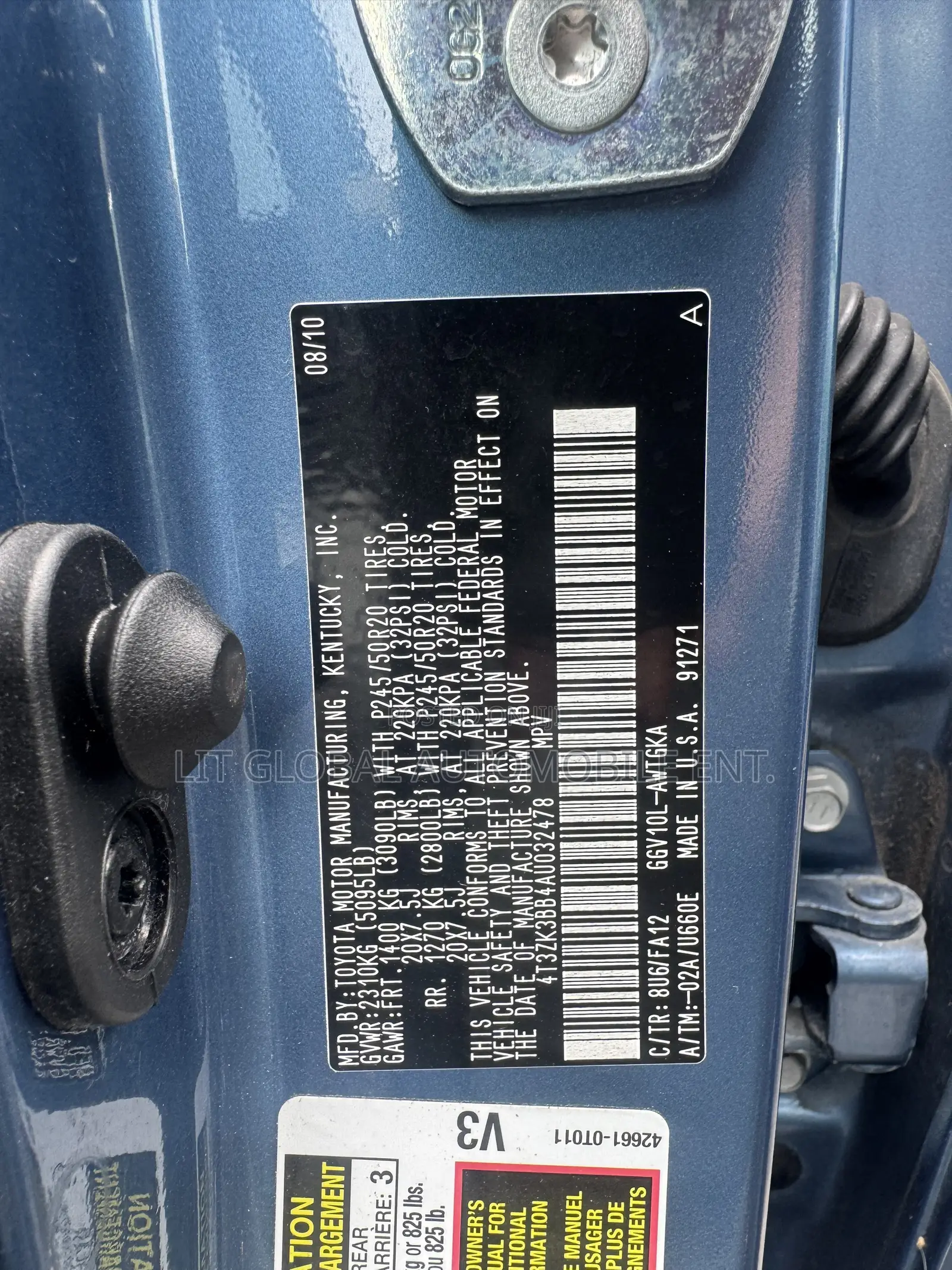 Toyota Venza 2010 Blue