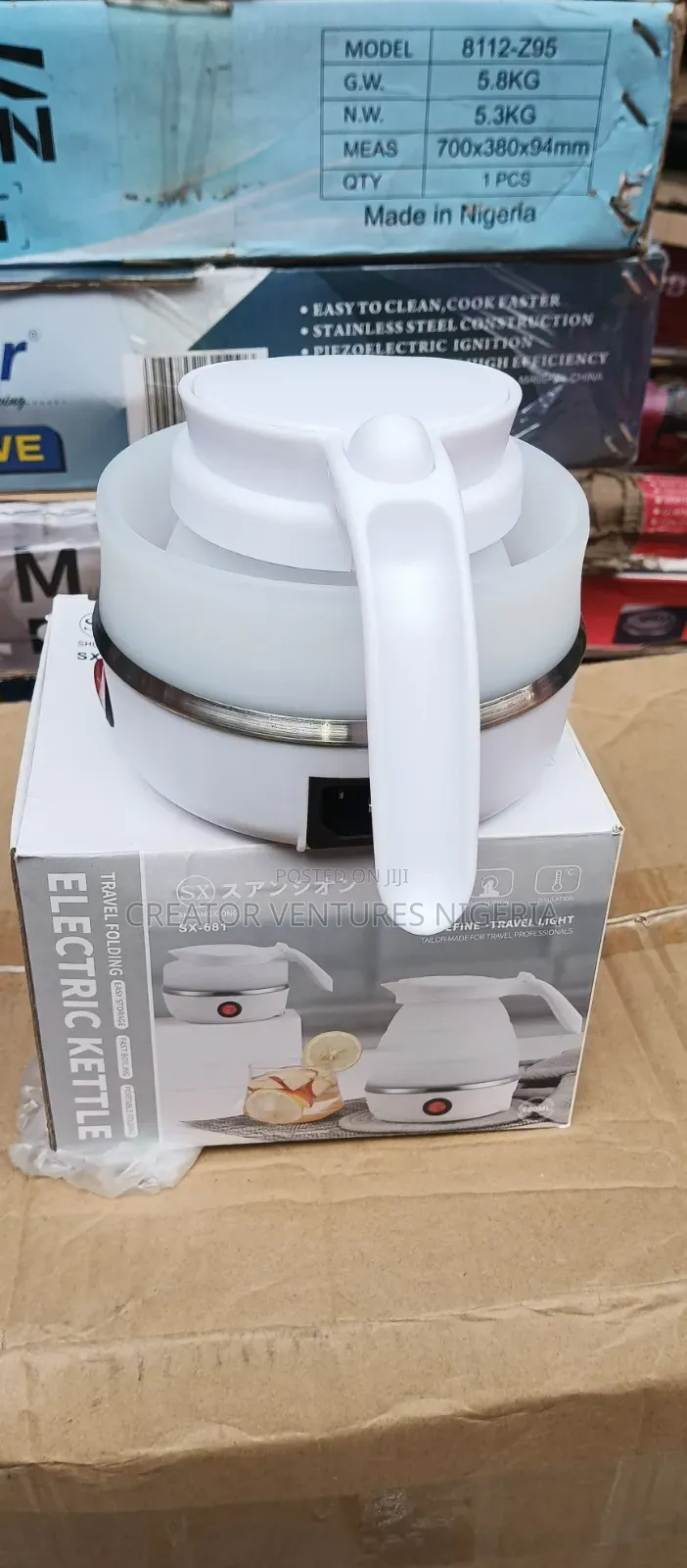 Kettle Electric Foldable Moblie,LOW CONSUMPTION,0.25lrt, Quick Boiler.