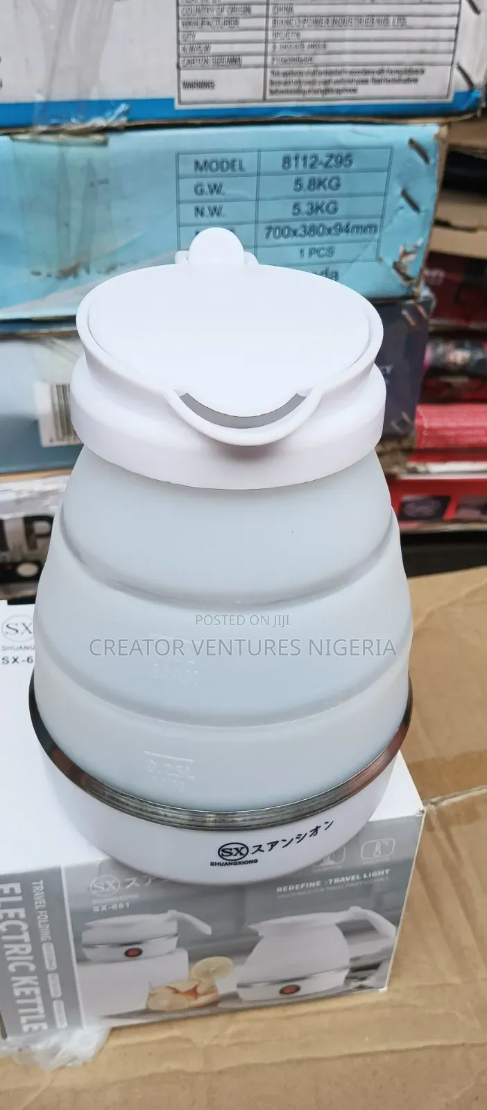 Kettle Electric Foldable Moblie,LOW CONSUMPTION,0.25lrt, Quick Boiler.