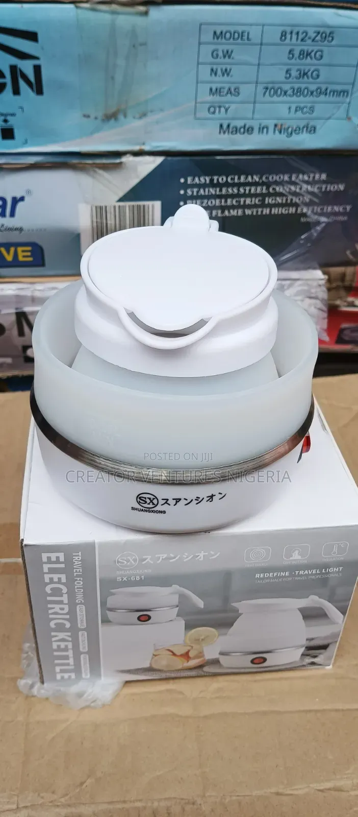 Kettle Electric Foldable Moblie,LOW CONSUMPTION,0.25lrt, Quick Boiler.