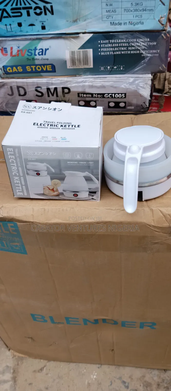 Kettle Electric Foldable Moblie,LOW CONSUMPTION,0.25lrt, Quick Boiler.