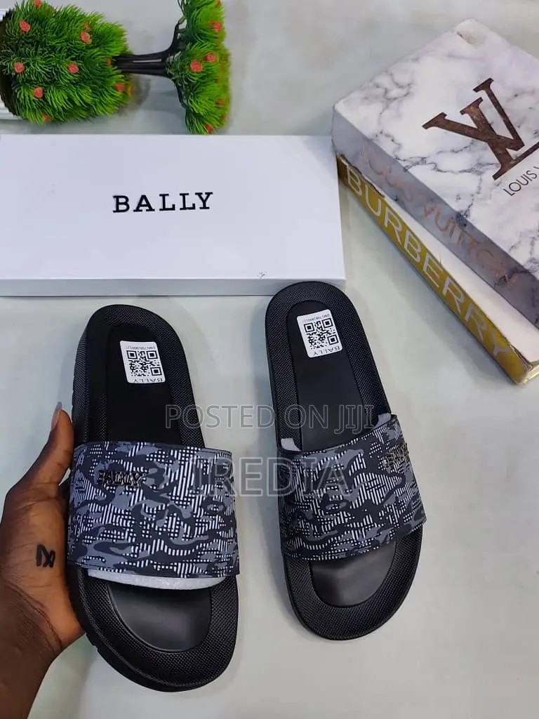 Givenchy Black Graphic Slide Sandals