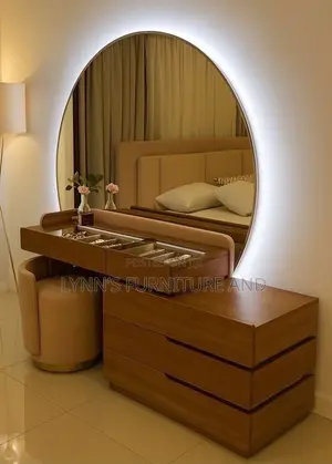 Well Padded Bedframe With Foreign Fabric and Very Good Finishing