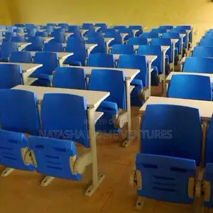 Premium Blue Lecture Hall / TrainingRoomChairswithAttachedWritingTable