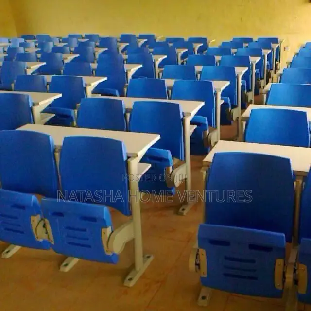 Premium Blue Lecture Hall / TrainingRoomChairswithAttachedWritingTable