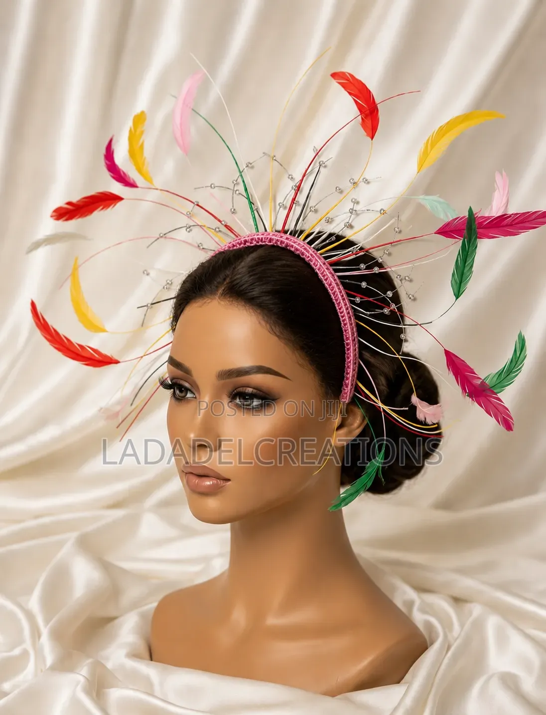 Fan Feather Fascinator