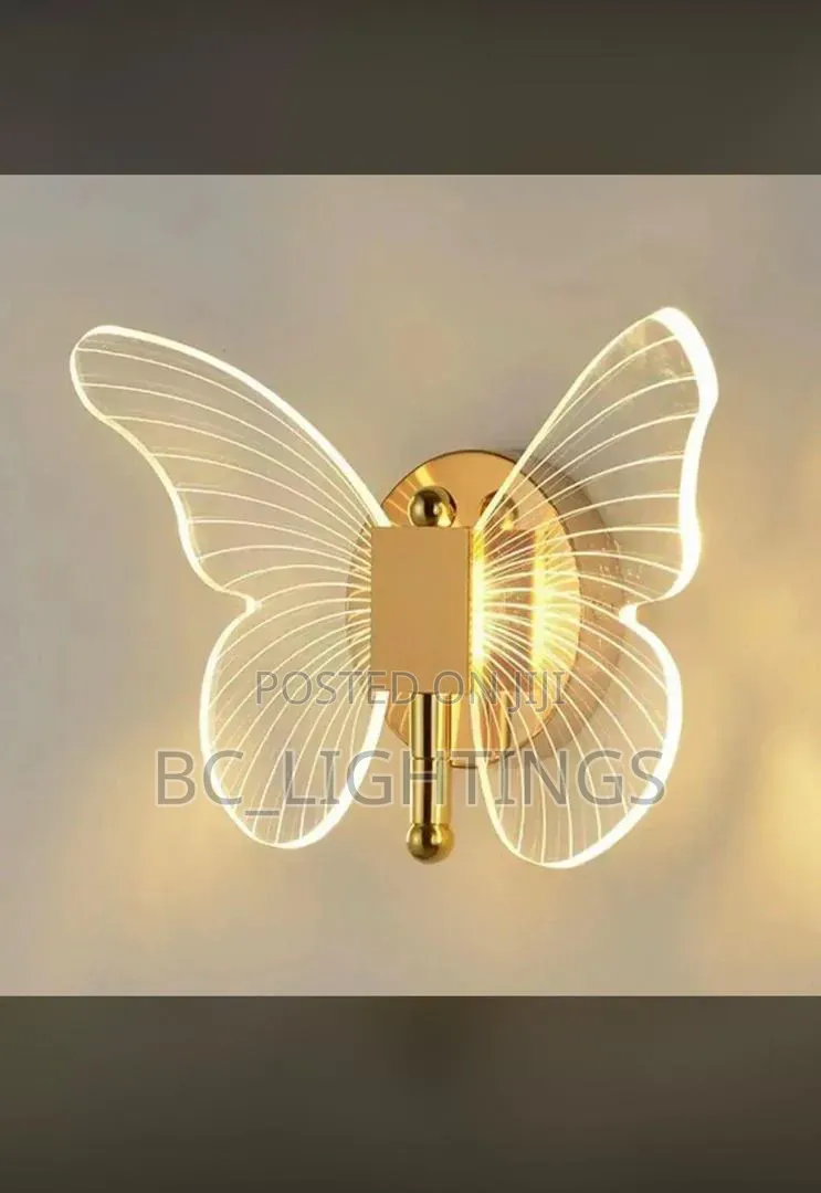 Butterfly LED Wall Interior Acrylic Bedside Wall Lights
