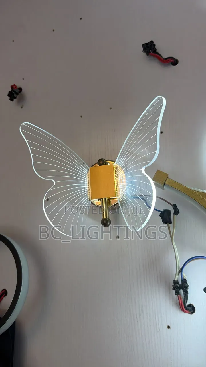 Butterfly LED Wall Interior Acrylic Bedside Wall Lights