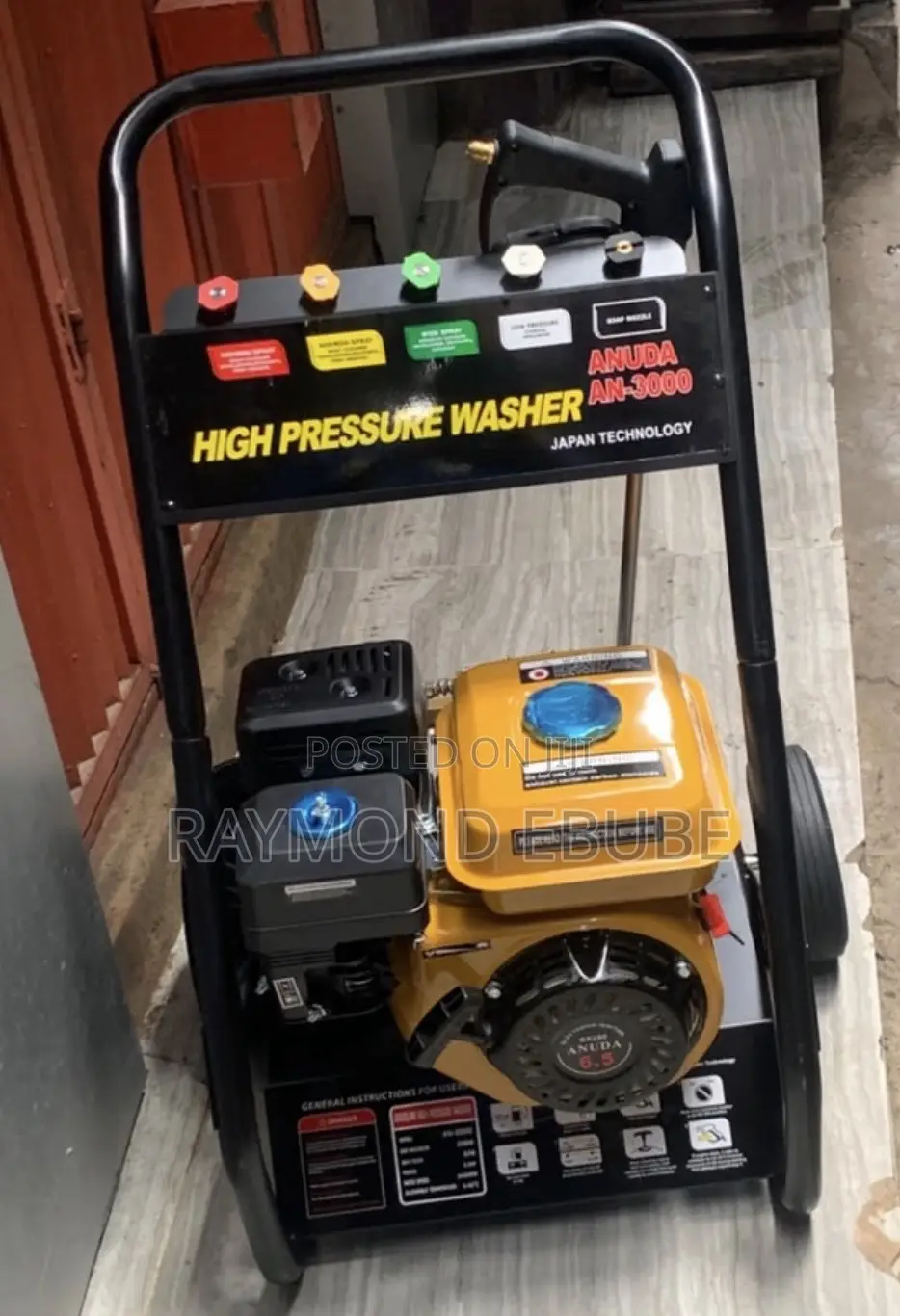 Anuda AN3000 High Pressure Washer 6.5 HP