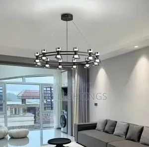 Modern Luxury Glass Chandelier Lights Living Room Bedroom Restaurant
