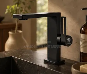7- Shaped Mixer Black Tap
