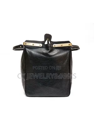 Lux Duffle Bag Rough Textured Metal Detail City Travelbag High Leather