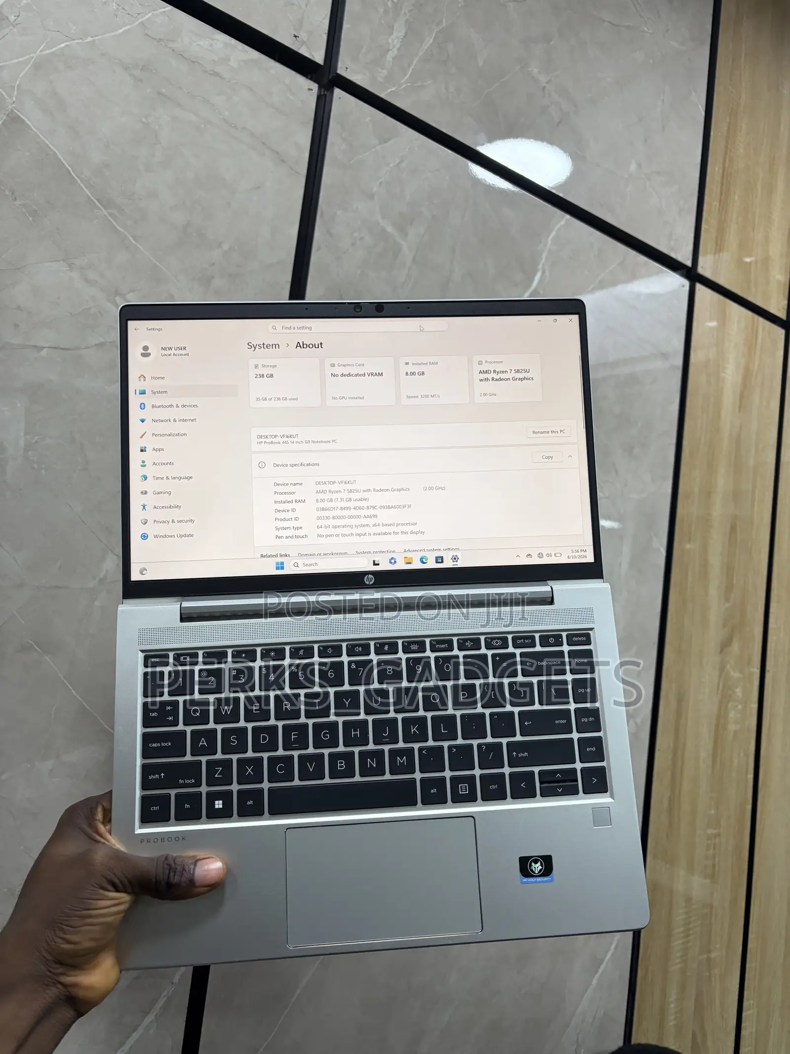 Laptop HP ProBook 445 G9 8GB Intel Core i5 SSD 256GB