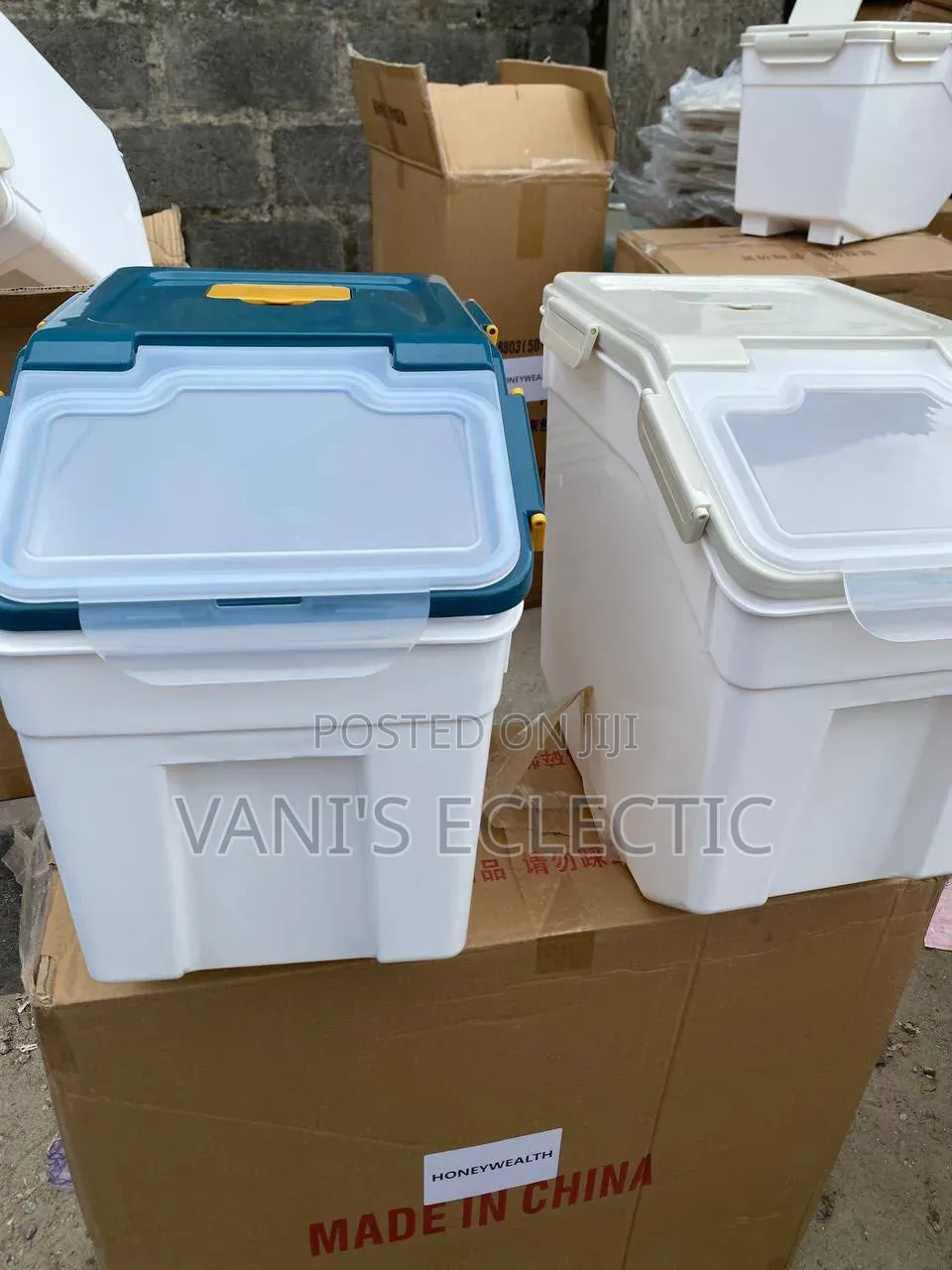 25kg, 15kg and 10kg Plastic Airtight Containers