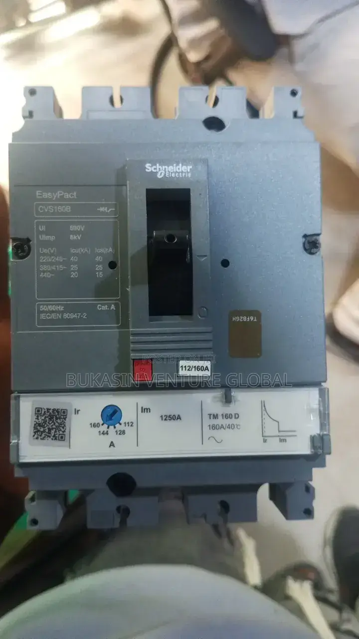 160amps McCb Breaker 3pole Original Schneider