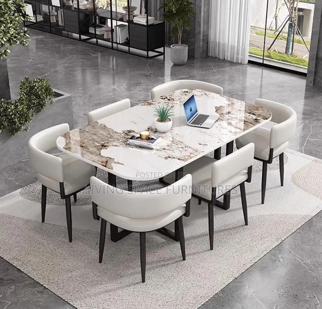 Marble Dining Table With 6 Chairs