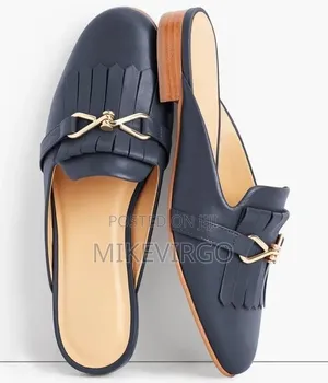 Stylish and Strapped Cut Female Leather Half Shoe