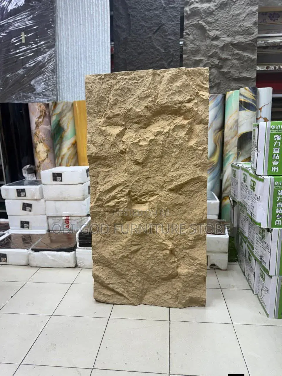 Premium PU Stone Wall Panels – 3D Decorative Wall Cladding (4ft × 2ft)