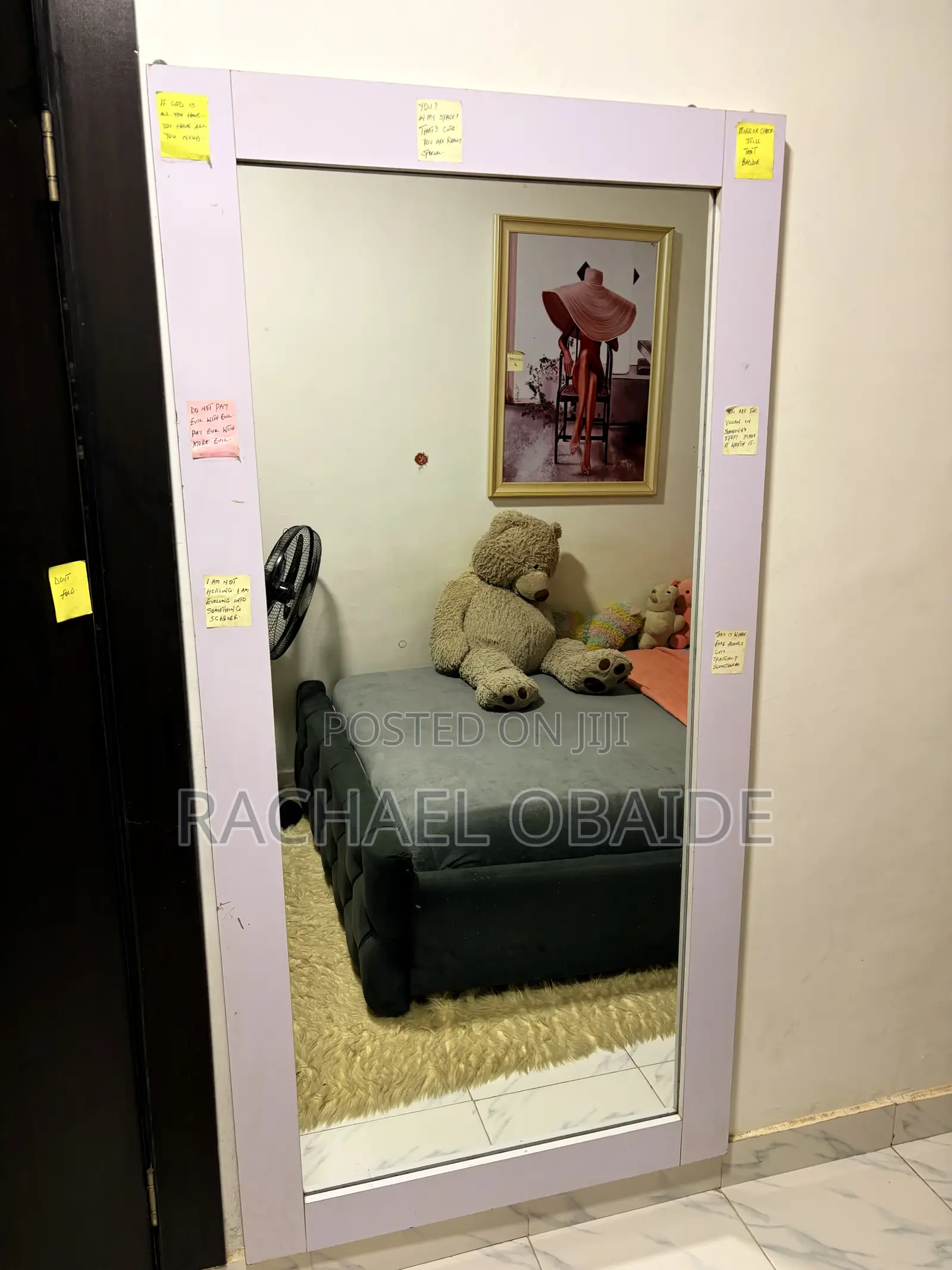 6ft Mirror. Solid Wood Frame