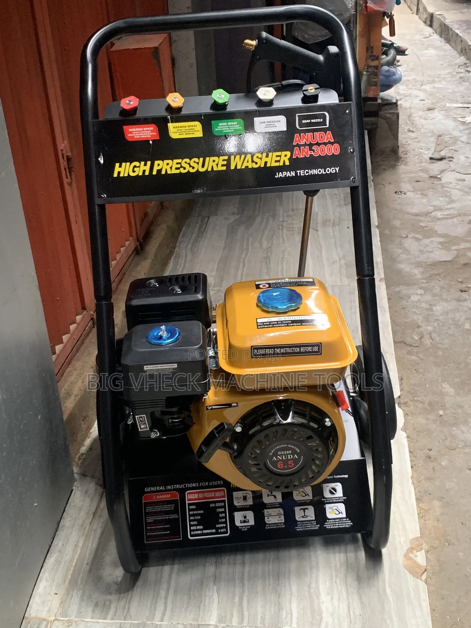 High Pressure Washer 6.5Hp 3000Psi