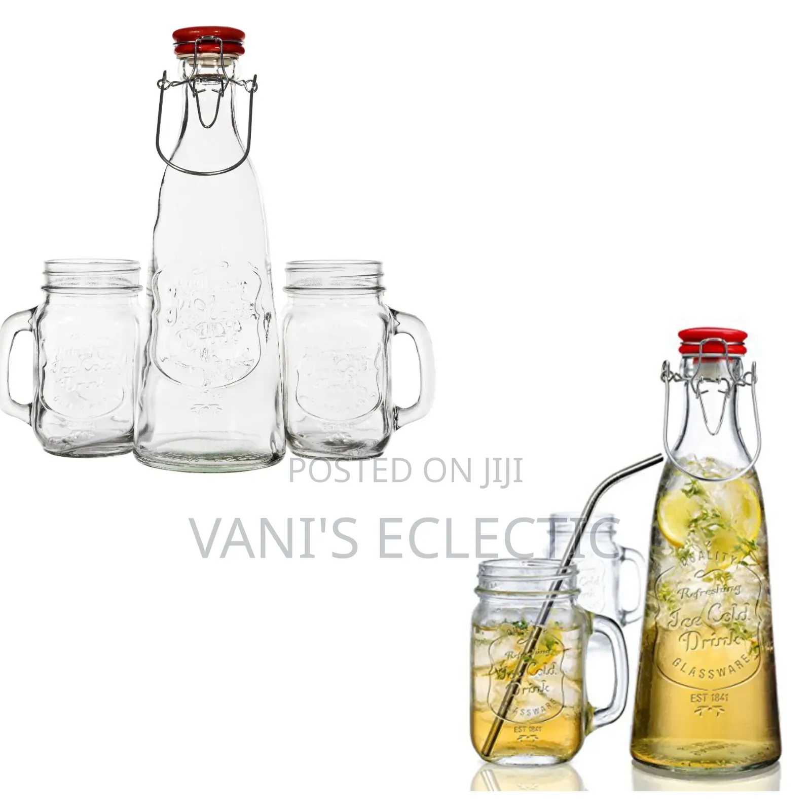 3-Piece Glass Beverage Set