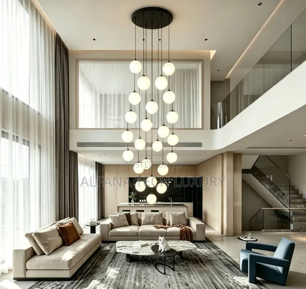 Modern Interior Staircase Chandelier