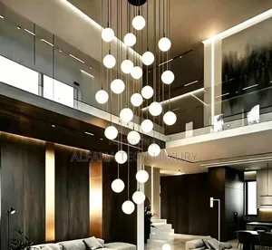 Modern Interior Staircase Chandelier