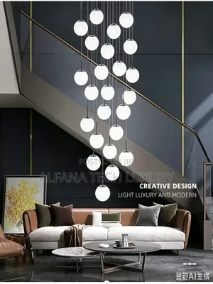 Modern Interior Staircase Chandelier