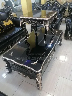 Luxury Wooden Center Table With 2 Side Stools
