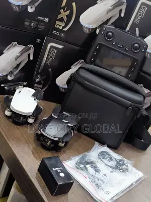 S-X1 ONE HD GPS Drone 3-Axis Gimbal Screen Display Remote 2Battery