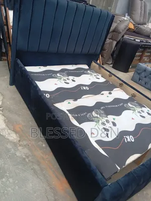 Line Upholstery Bed Frame