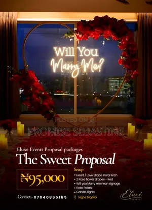 Proposal Decoration Surprise Proposal Setup in Lagos