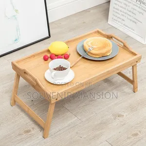 Foldable Bamboo Bed Laptop Table