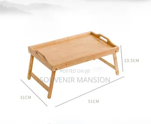 Foldable Bamboo Bed Laptop Table