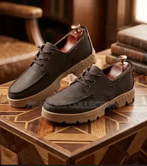 Chunky Sole Timberland Lace Up Leather Shoe