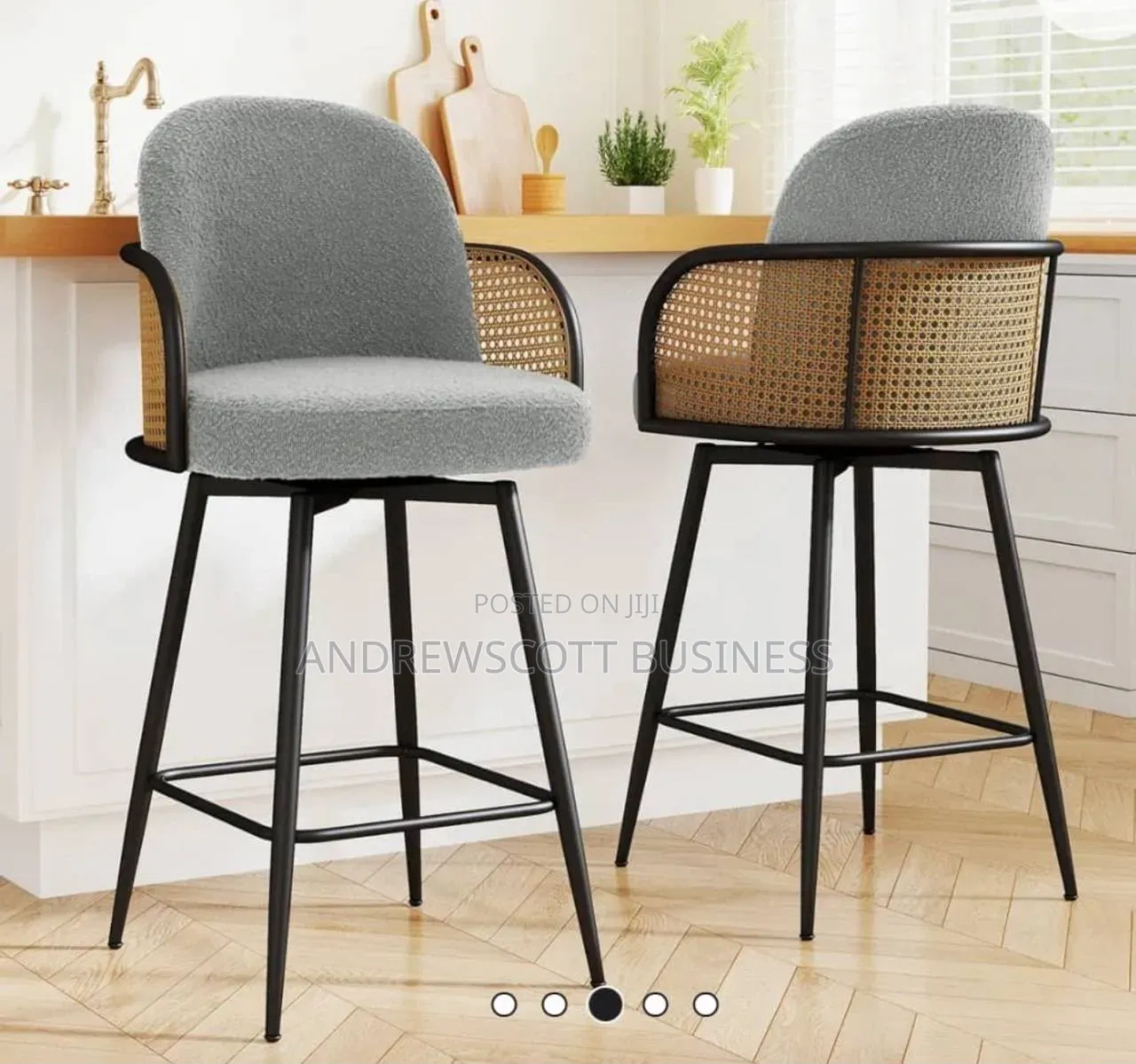 High Metal Leg Barstool