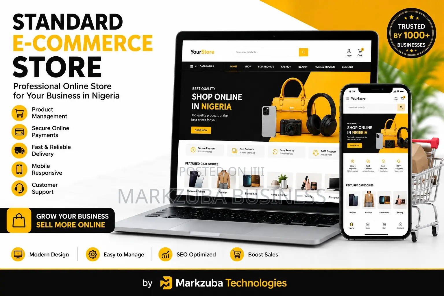Standard E-Commerce Website Design