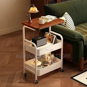 Multipurpose 3-Tier Metal Rolling Storage Cart Table 2st7