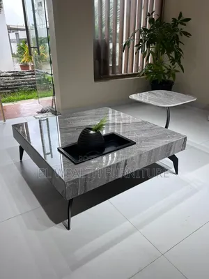 Marble Center Table With Side Stool