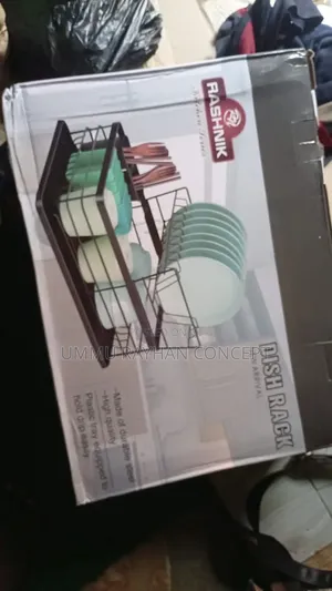 2-Tier Metal Dish Drainer Rack/Plate Rack