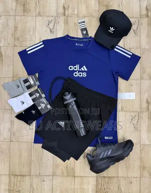 Adidas Blue Top X Black 2in1 Shorts