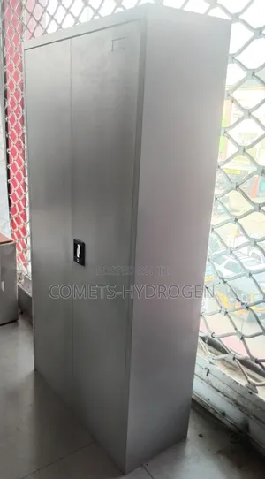 Durable Office Metal Filing Cabinet - Double Door Storage Locker